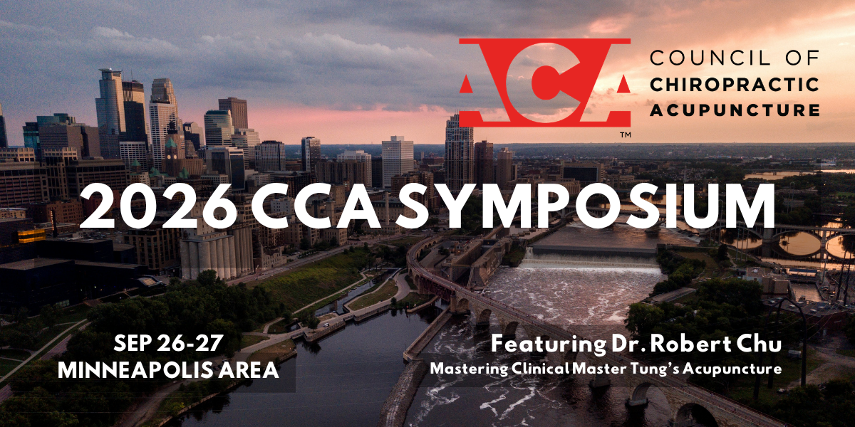 2026 CCA Symposium: Master Tung's Acupuncture | Sep 26-27, 2026 - Bloomington, MN